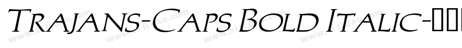 Trajans-Caps Bold Italic字体转换